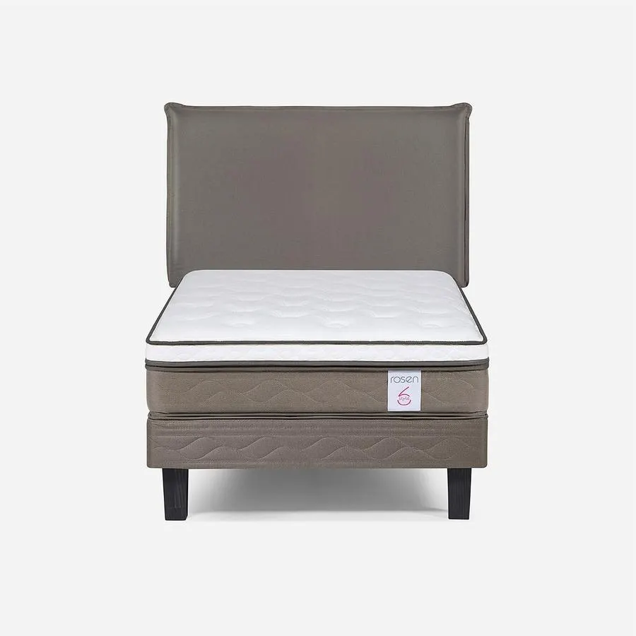 Cama New Style 6 1,5 Plazas + Respaldo Maurice