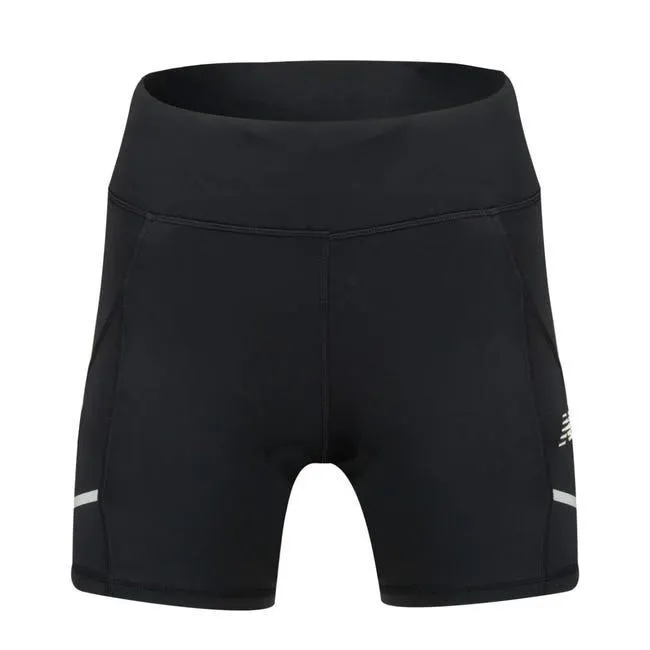 Calza Corta Running Mujer New Balance Negra