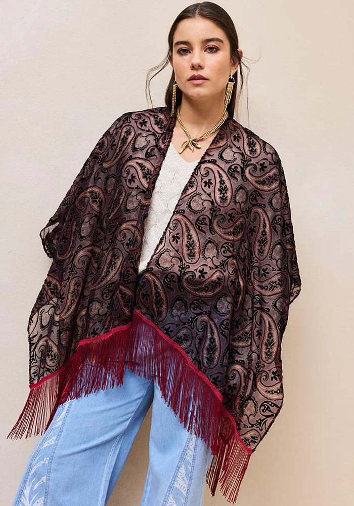 Kimono Tapado Devoré Diseño