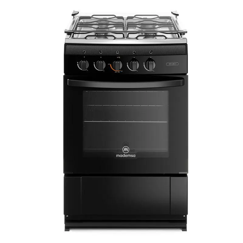 Cocina 4 Quemadores Horno 65L Mv 210 T Neg Mademsa