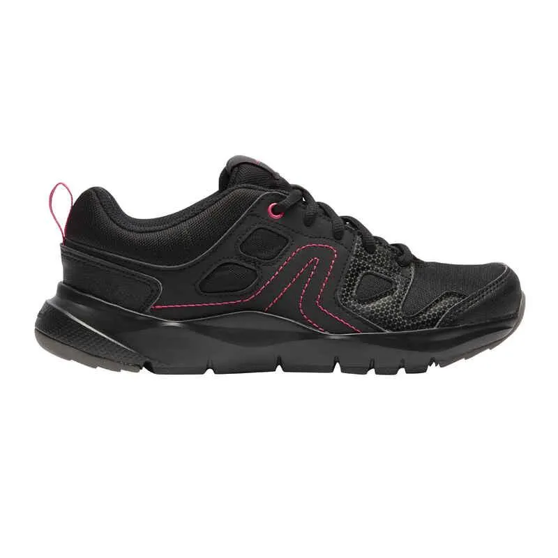 ZAPATILLAS DE MARCHA DEPORTIVA MUJER HW100 NEGRO