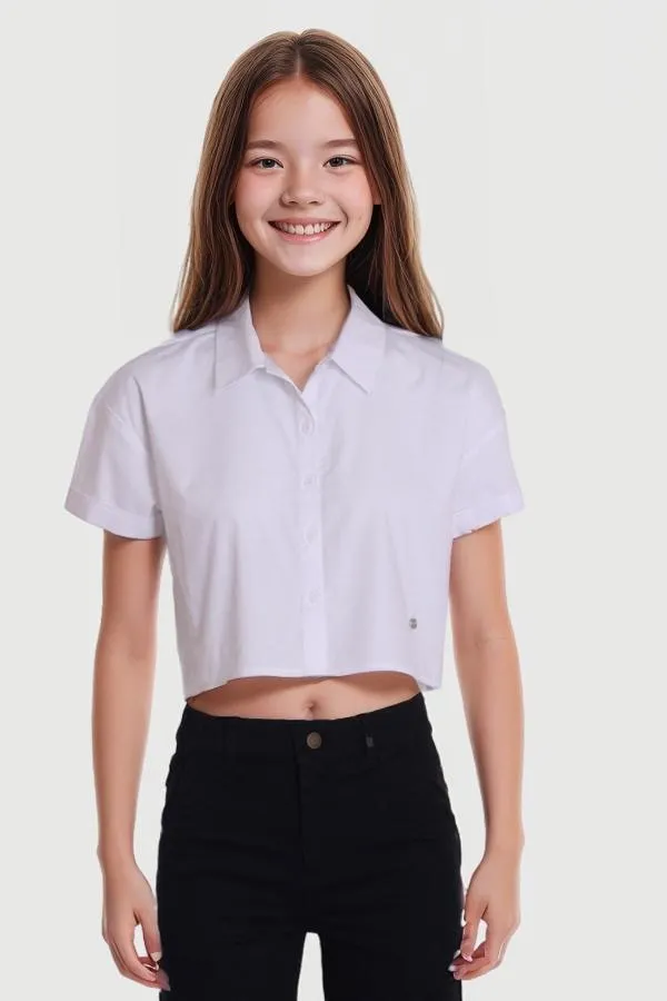 Blusa sobrecamisa blanco