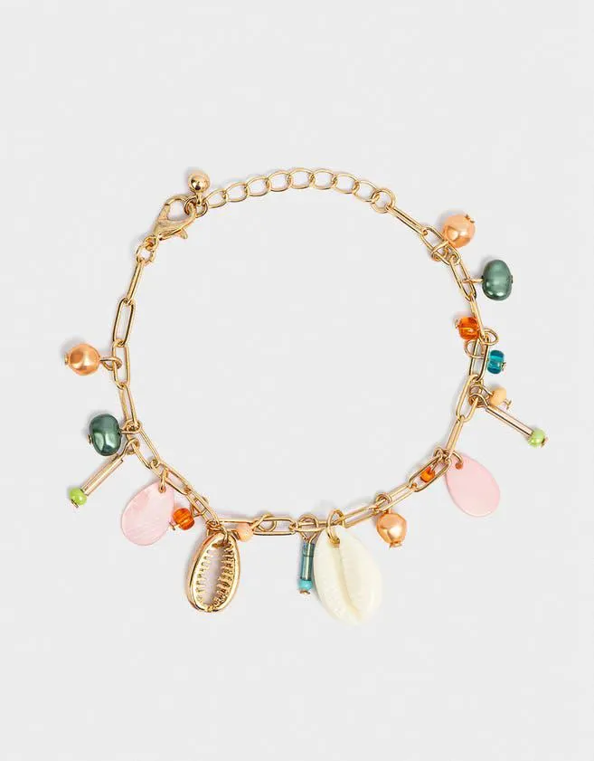 Pulsera con dijes marinos