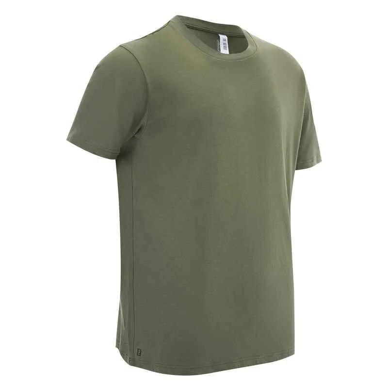 POLERA DE CAZA HOMBRE SOLOGNAC100 MANGA CORTA VERDE