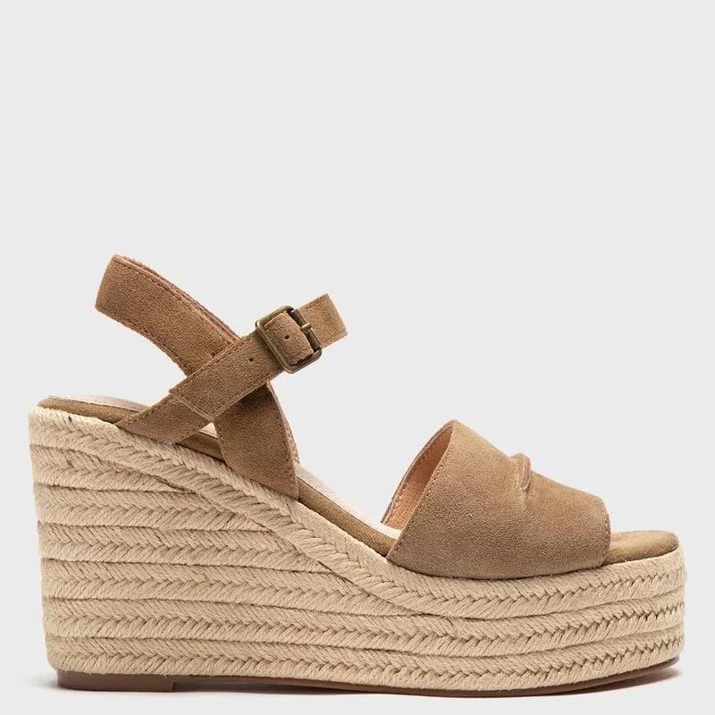 Sandalia Mujer Cuero Café Apology