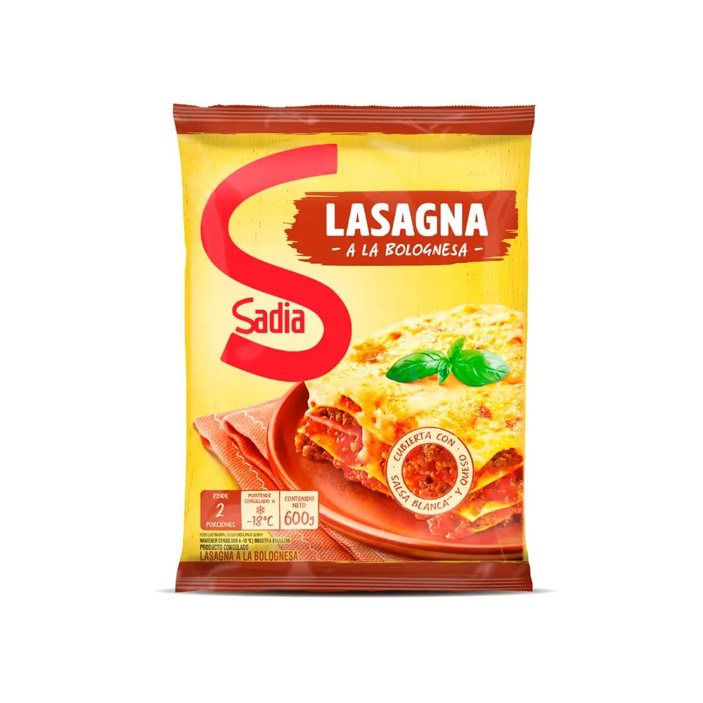 Lasagna Bolognesa Sadia 600 gr