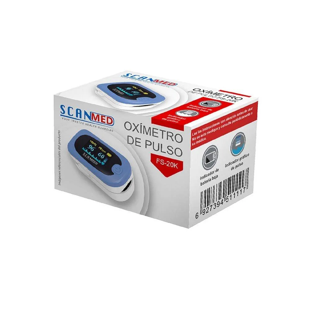 Scanmed FS-20K Oximetro de Pulso 1 Unidad