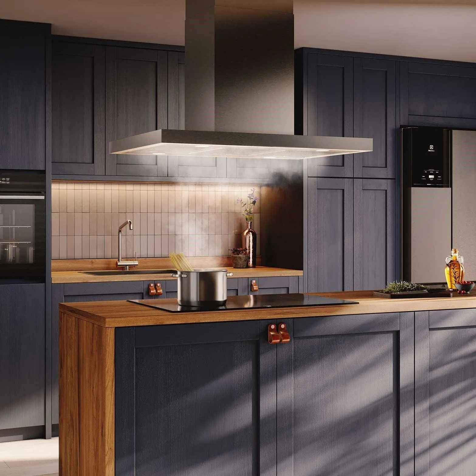 Campana Isla 90 cm Efficient Luz LED CE9IX Electrolux