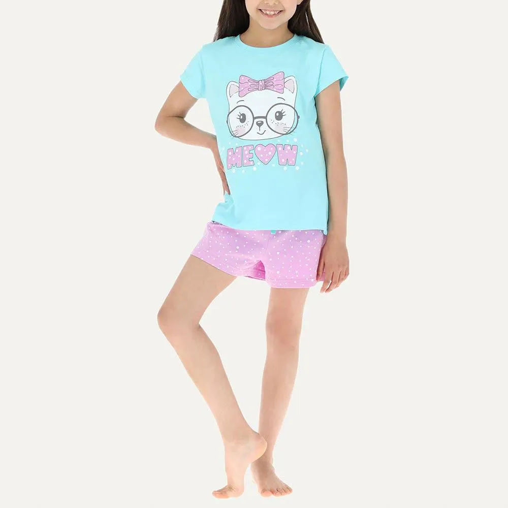 Pijama Polera Manga Corta + Short