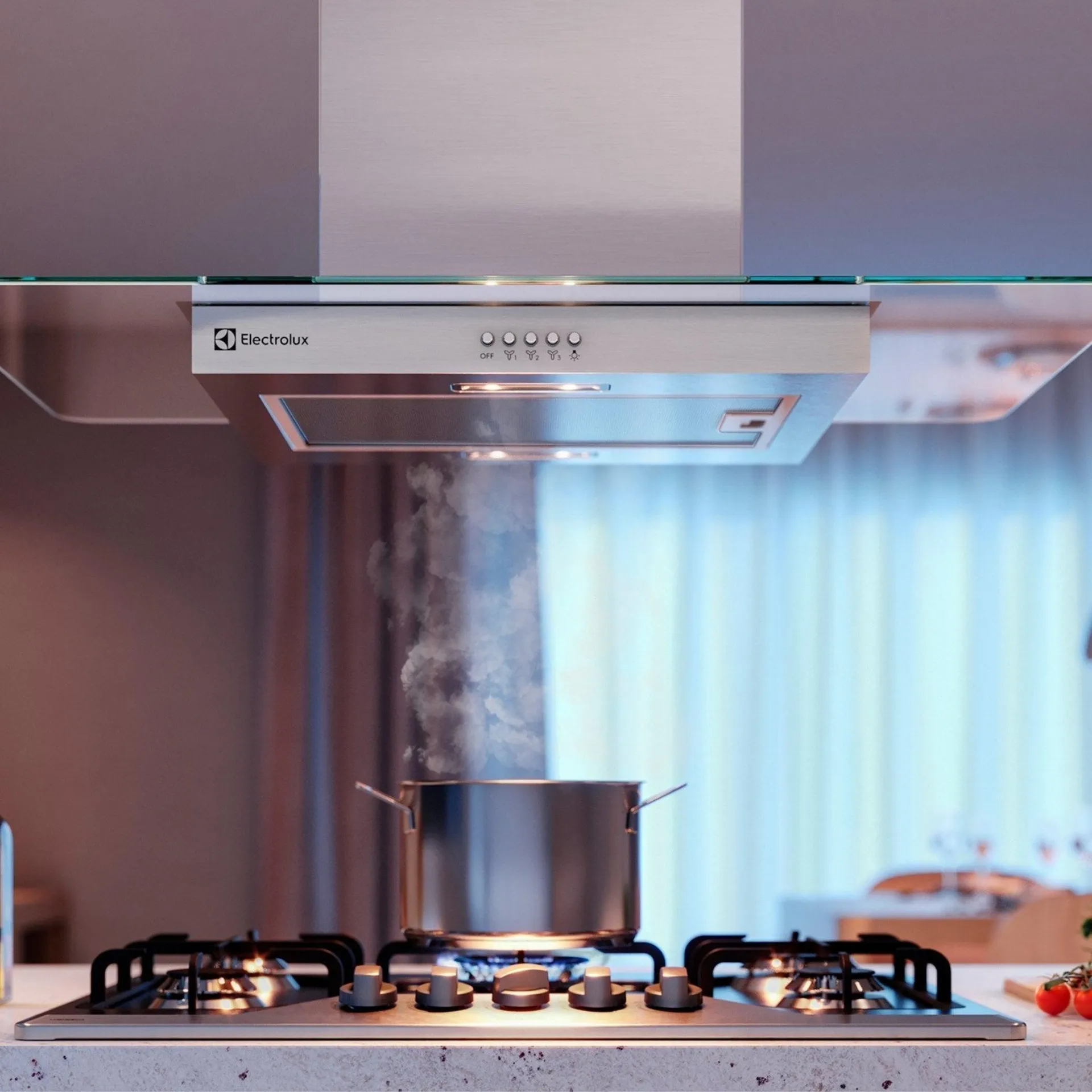 Campana Isla 90cm Timer y Panel Touch CE9IF Electrolux