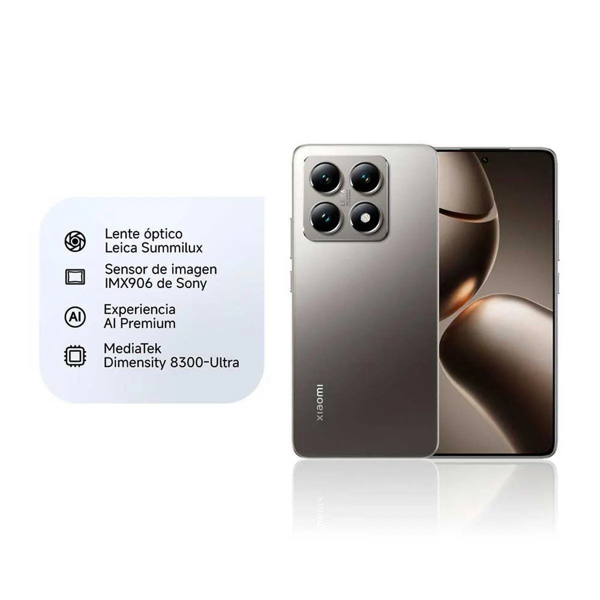 Celular Xiaomi 14T 512GB 6,67" Silver Liberado