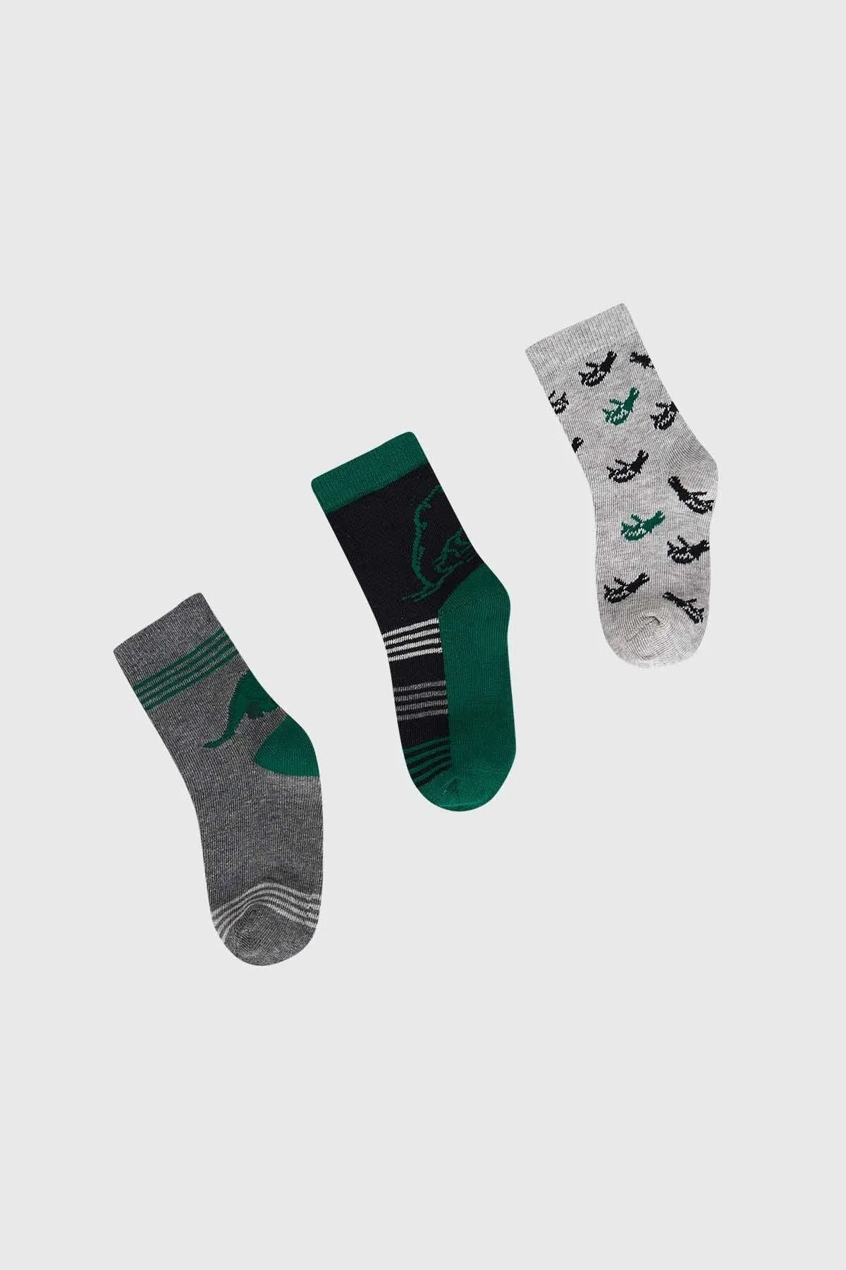 Calcetín De Vestir Niño Tripack Verde