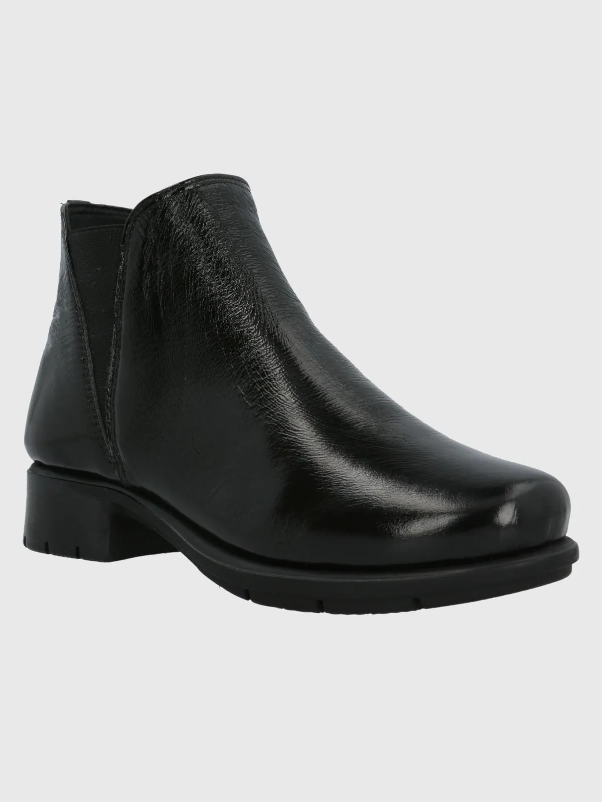 Botin Cuero Mujer Maverick Negro Hush Puppies