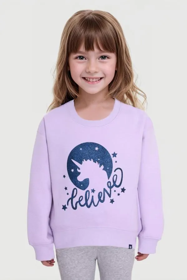 PolerÓn niÑa print lila