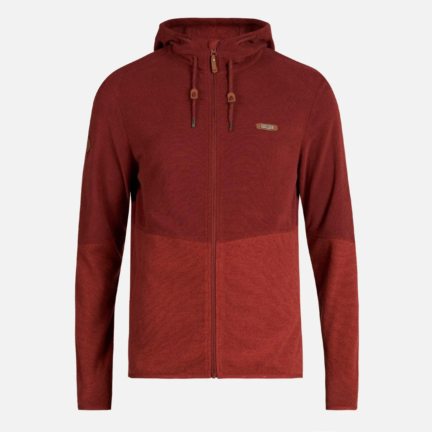 Poleron Hombre Stripes Nano-F Full Zip Hoody Vino Lippi