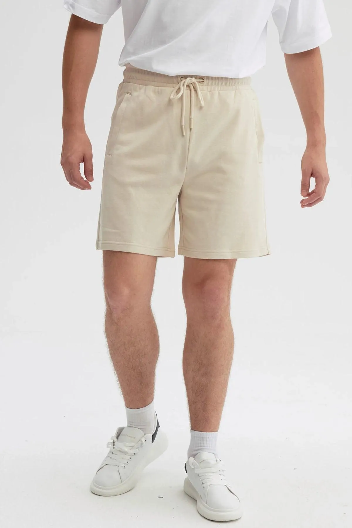 Bermuda Hombre Básico Beige