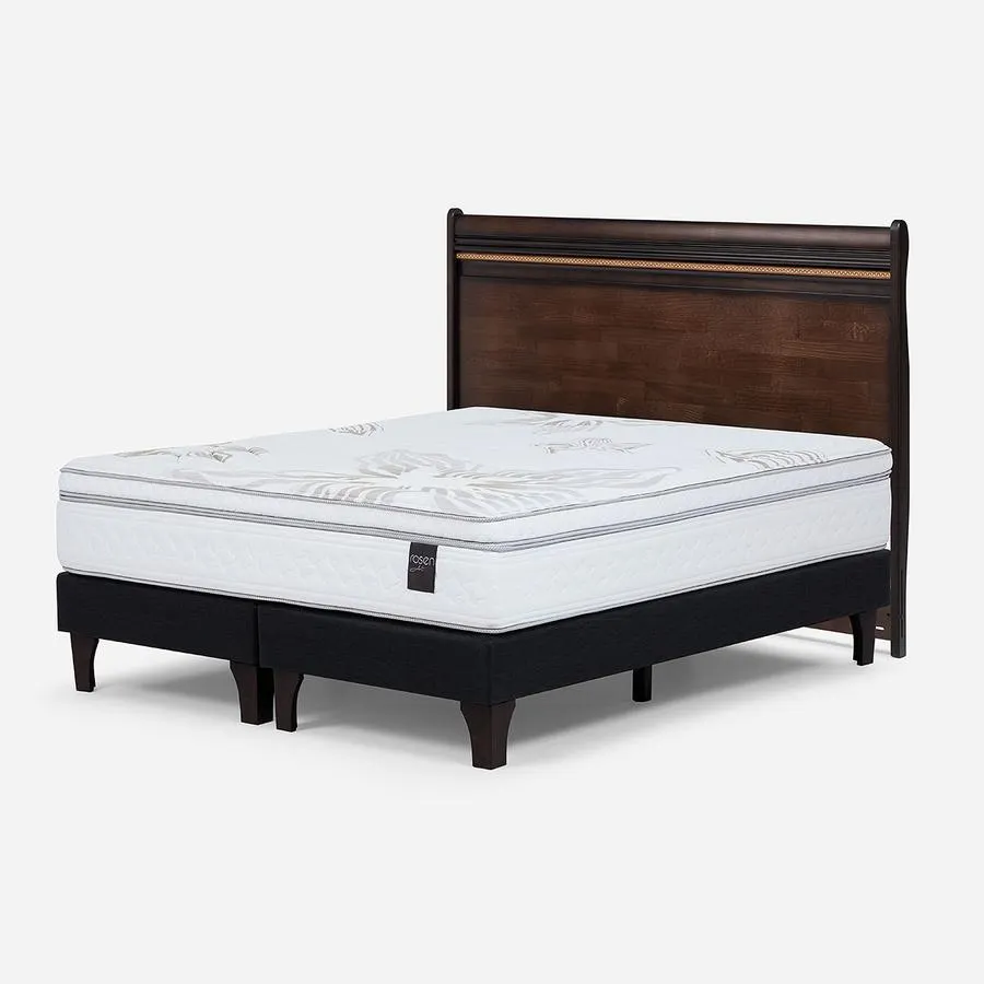 Box Spring Art 4 de 2 Plazas + Respaldo Opera