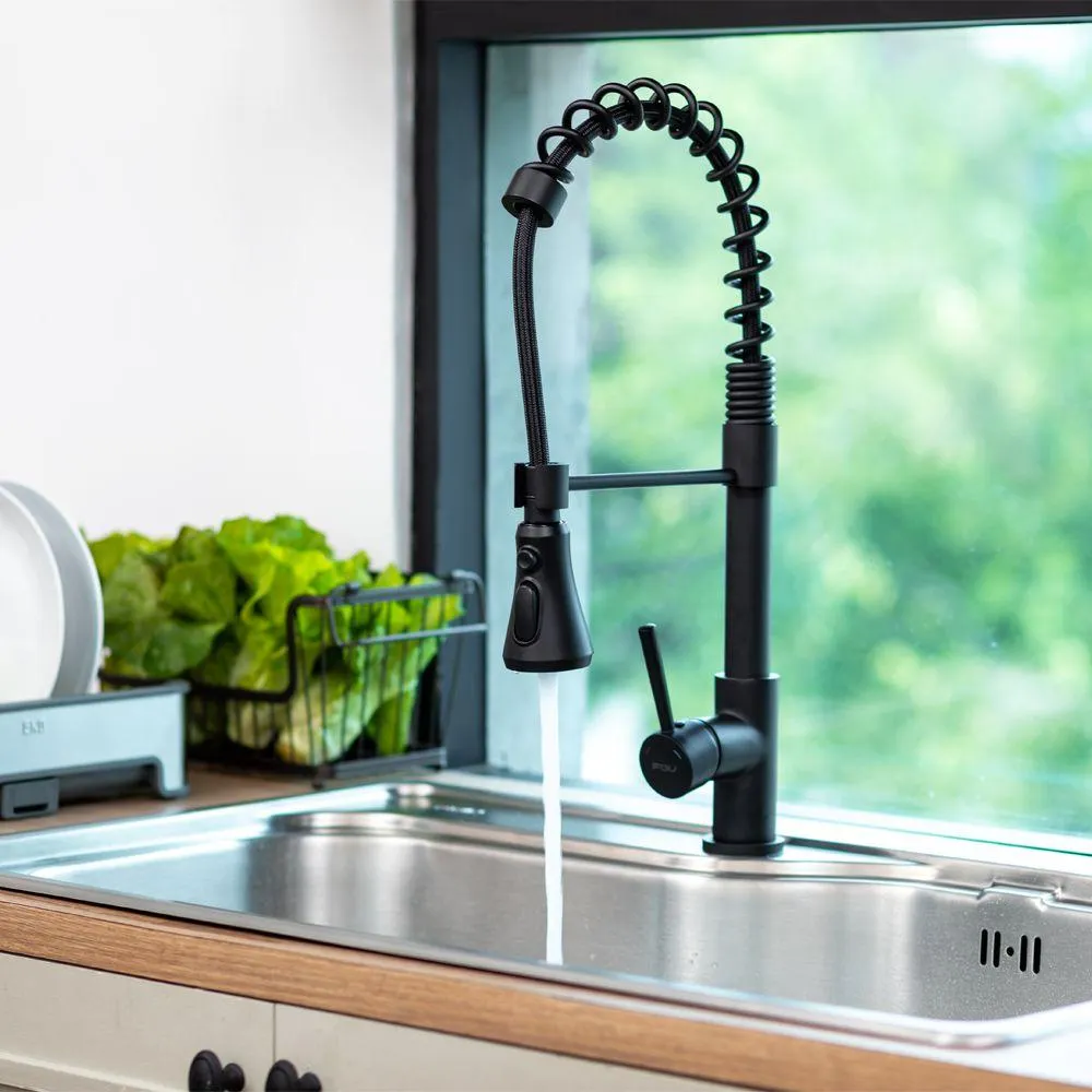 Grifería Top Pro Black Extensible 3 Funciones FDV