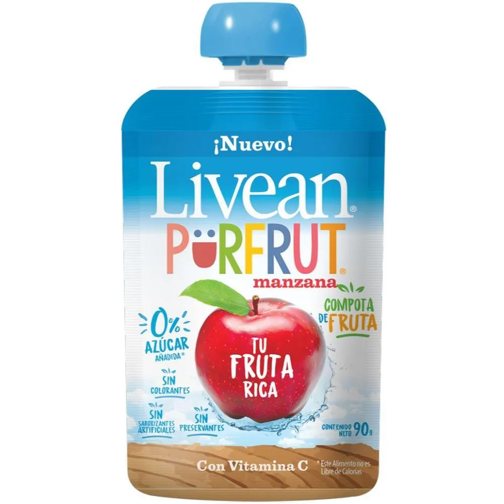 Compota pouch manzana