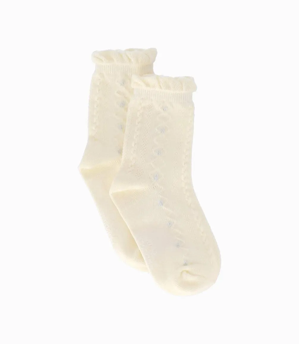 Calcetín Niña Trenzado