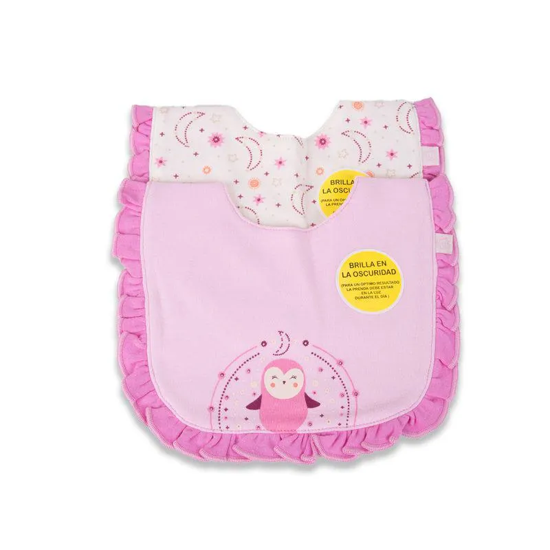 Pack 2 Pzas Babero Bebé Niña Multicolor