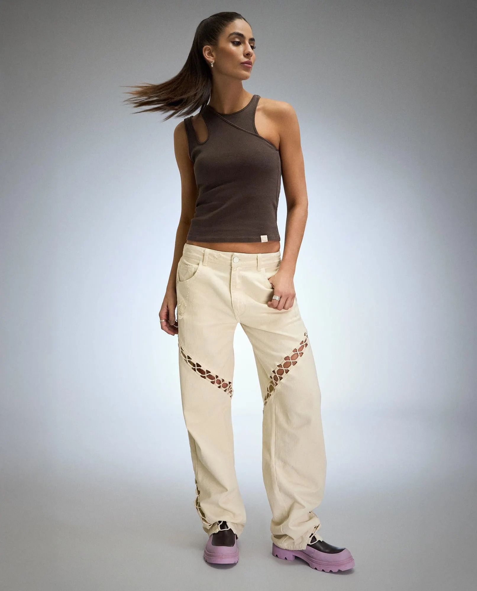 Camisa manga sisa para mujer