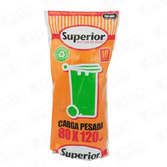 BOLSA ASEO SUPERIOR 80X120 CARGA PE