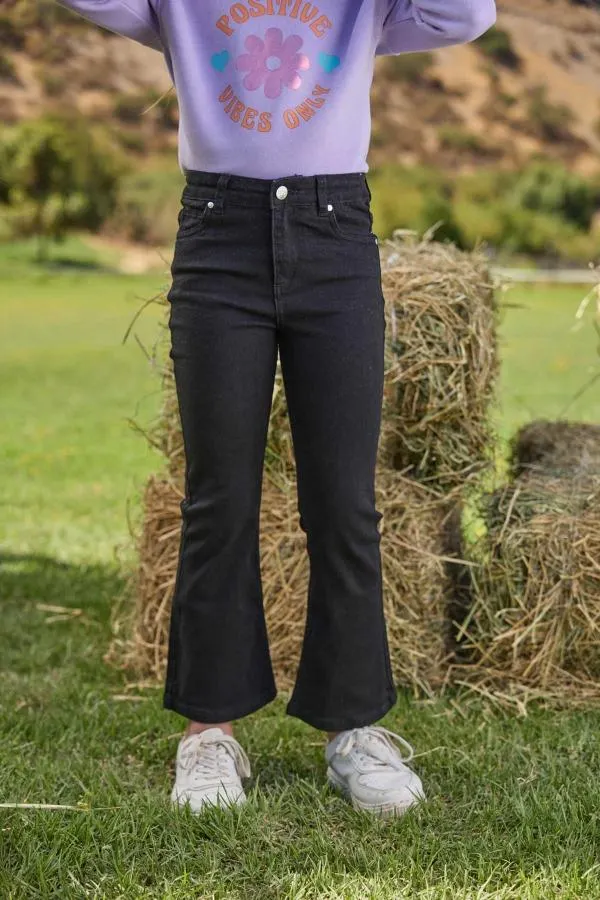 Jeans niÑa flare negro