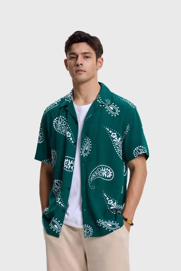 Camisa hombre full rapport verde i