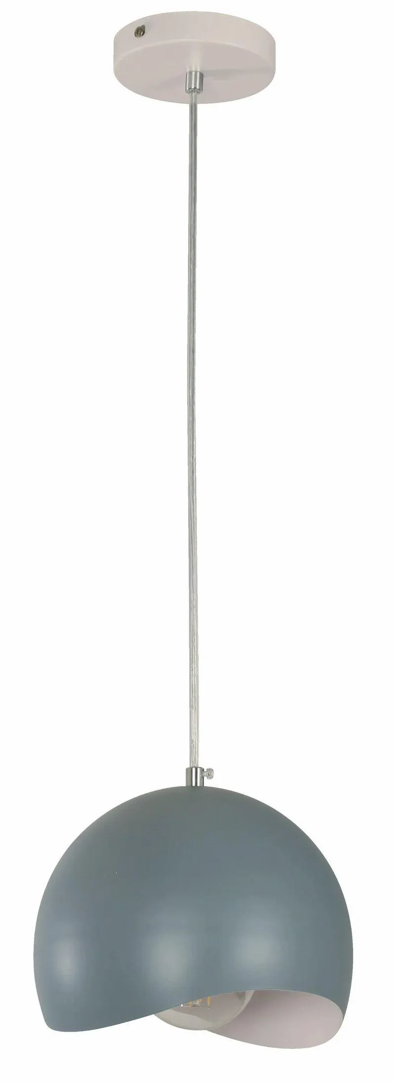 Lamp. Techo E27 1 L 60W Acab. Gris