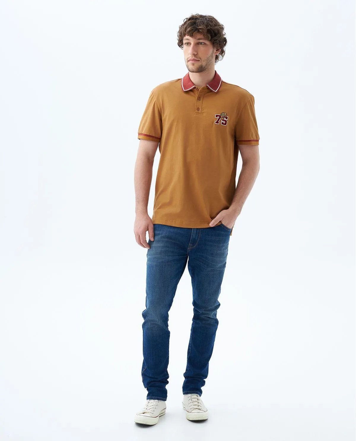 Camiseta polo manga corta para hombre