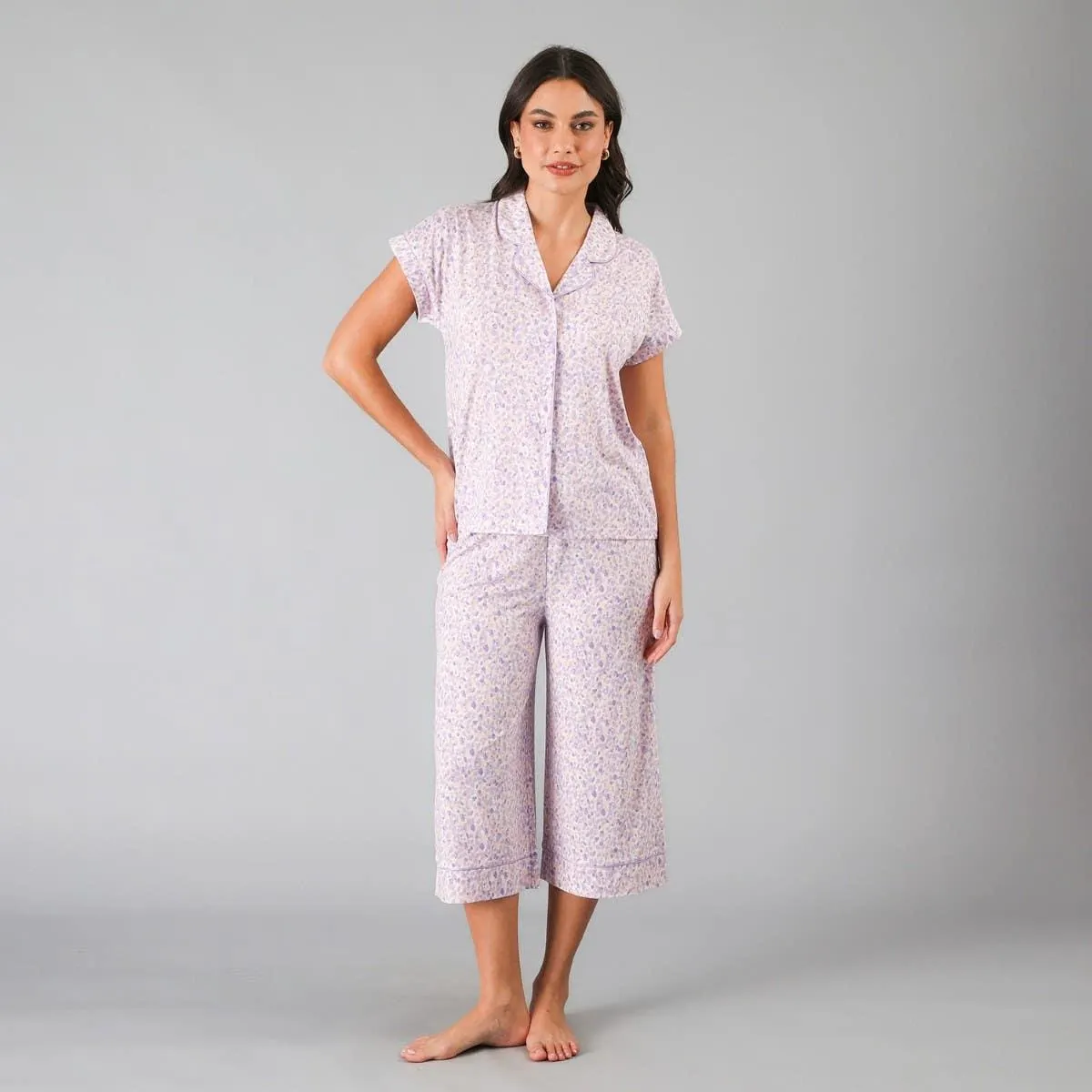 Set Top Camisero + Capri Palazzo