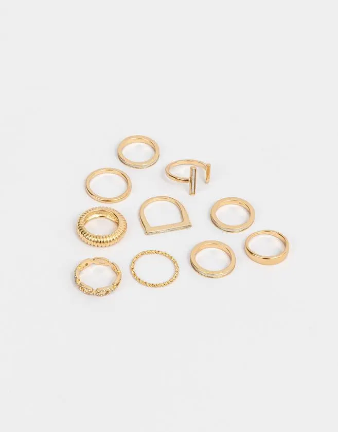 Set de anillos de metal