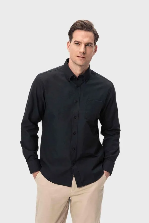 Camisa hombre oxford negro ii fsp