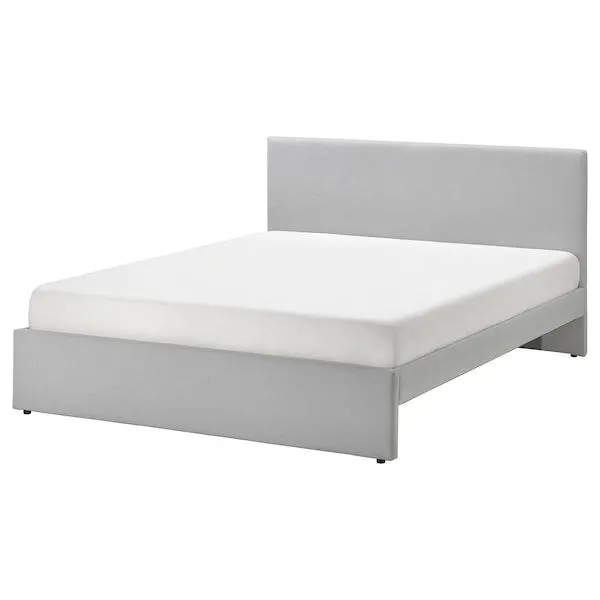 Cama tapizada, Kabusa gris claro,