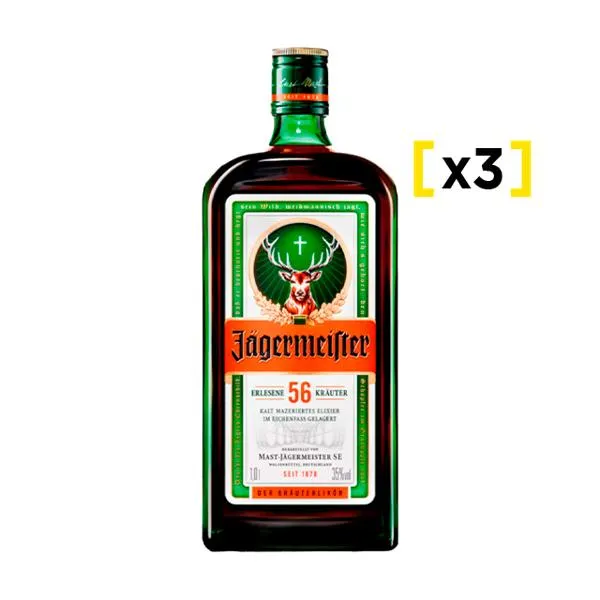Jagermeister 1 Litro x3 | Liquidos.cl