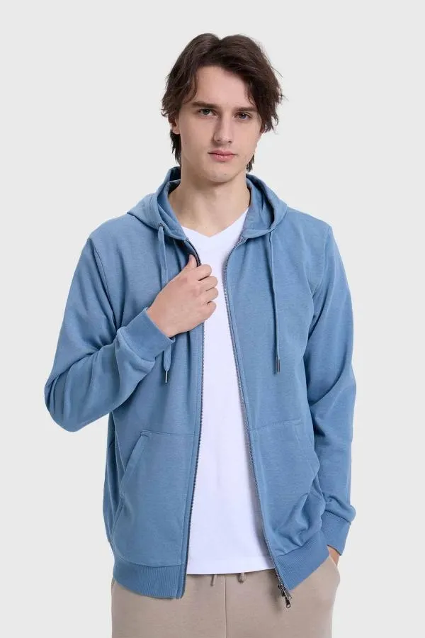 PolerÓn hombre bÁsico rider azul piedra