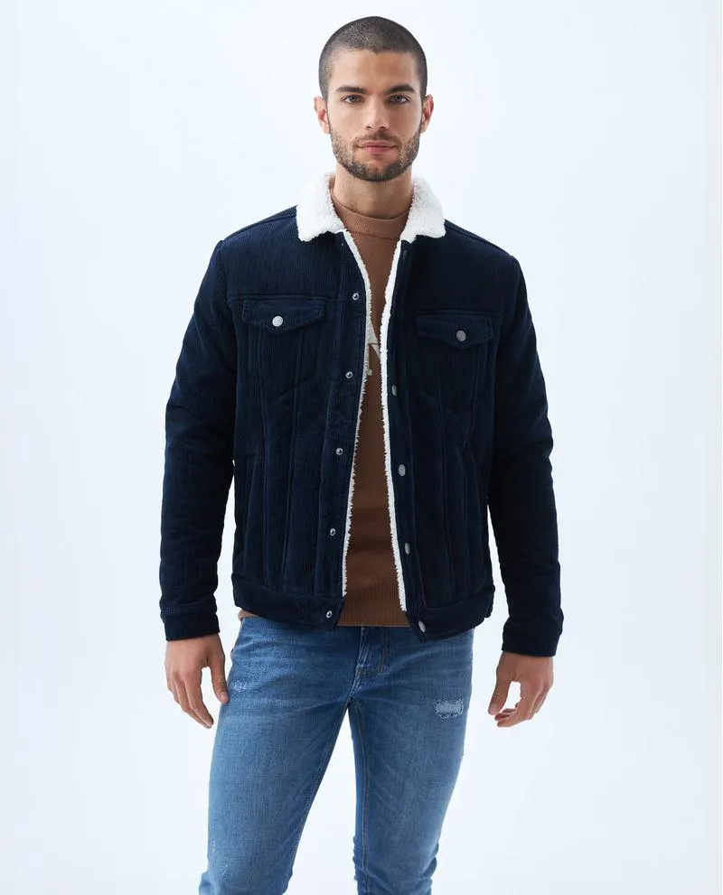 Chaqueta tipo trucker para hombre