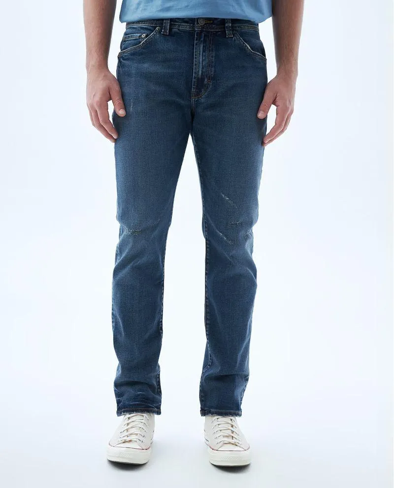 Jean Slim and Straight tono medio para hombre