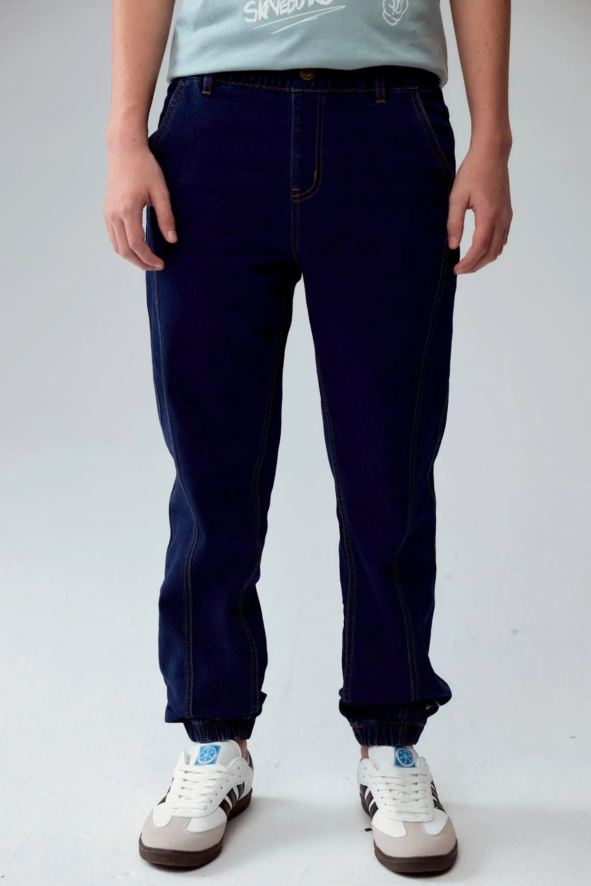 Jeans Niño Jogger Azul Oscuro