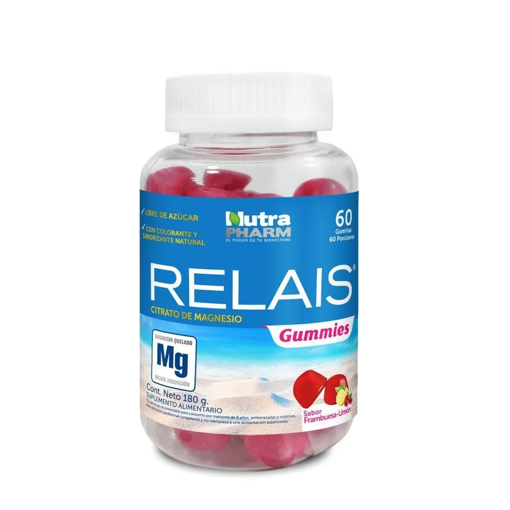 Relais Gummies Citrato de Magnesio 60 Gomitas
