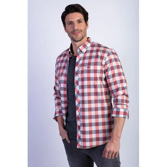 CAMISA CHECK COLORADO FJ