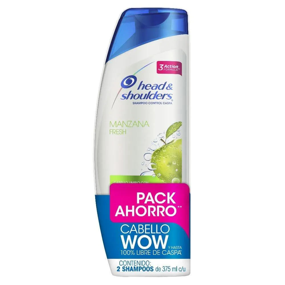 Shampoo Control Caspa Manzana Fresh 2 Pack de 375 ml