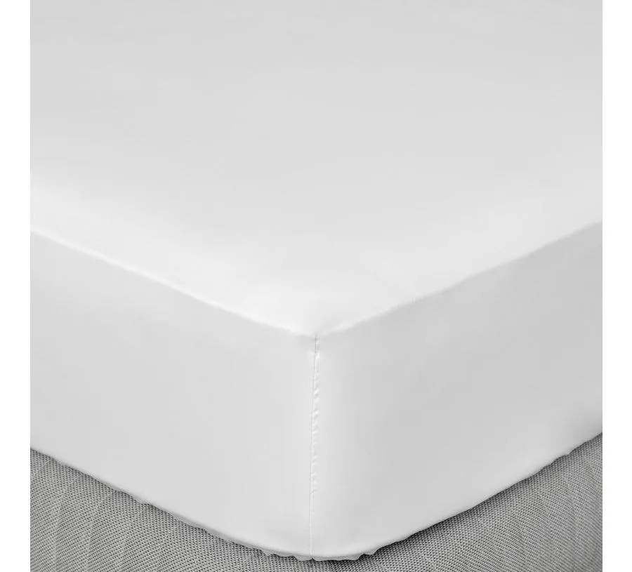 Sábana Bajera King Blanco 300 Hilos