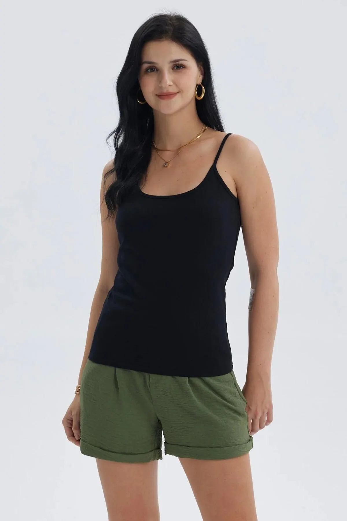 Peto Mujer Pabilo Algodón Negro