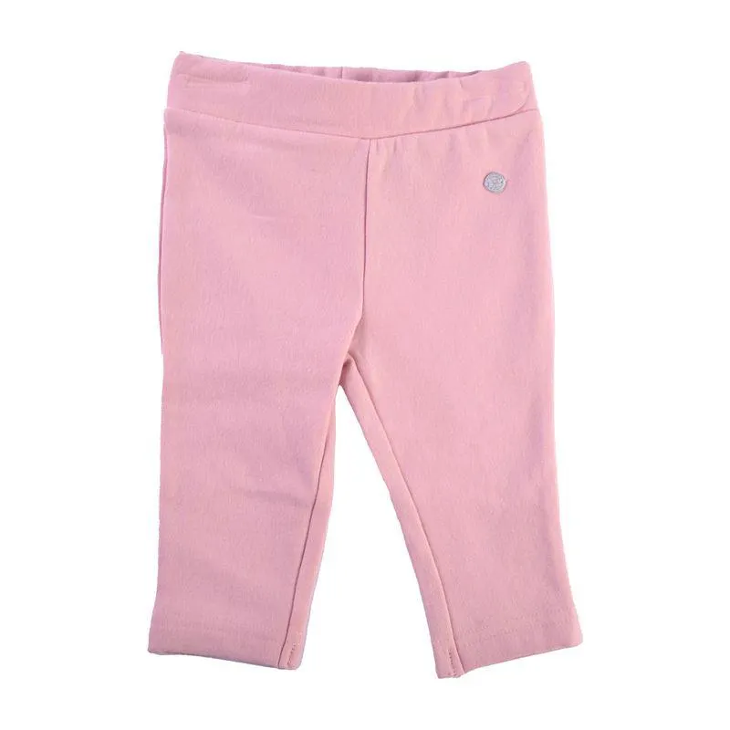 Calza Larga Lisa Bebé Niña Palo rosa