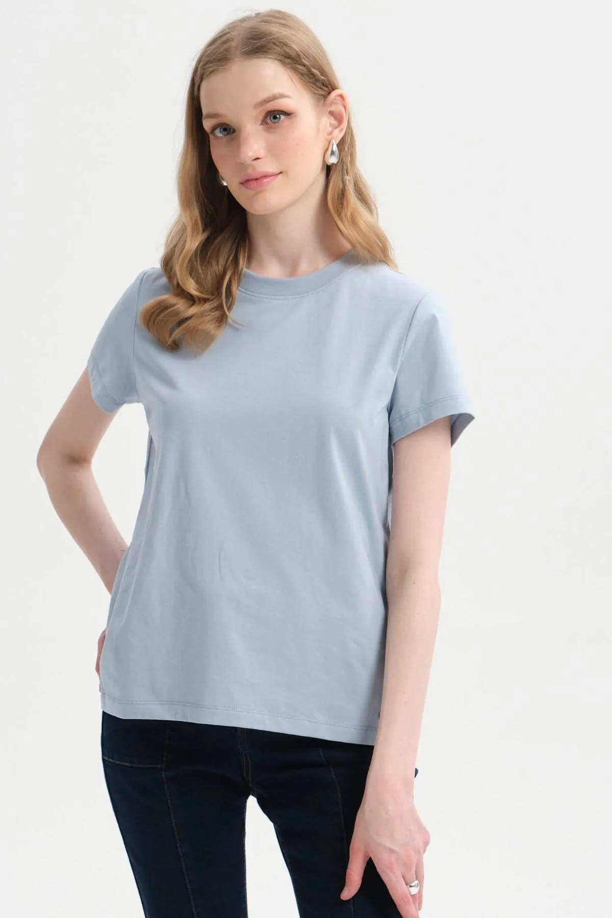 Polera Mujer Lisa Celeste