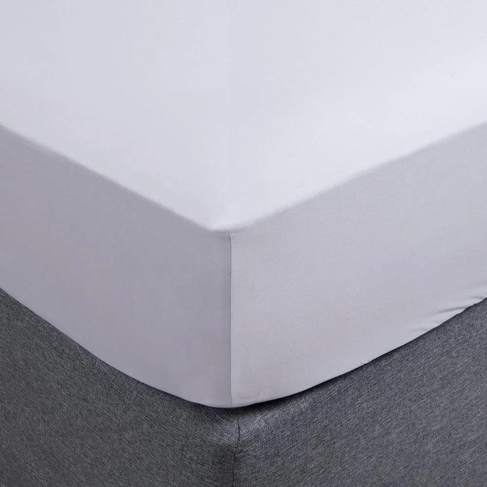Sábana Inferior 300 Hilos King Gris Claro