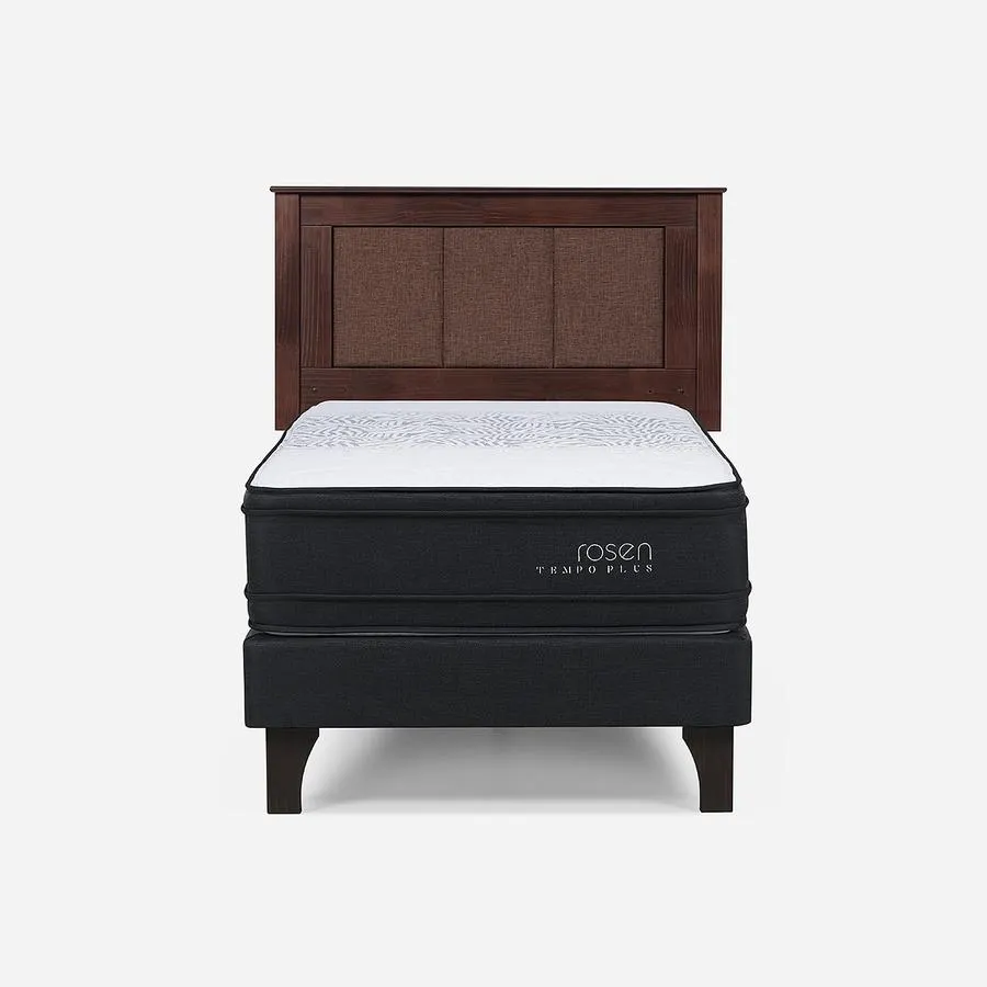 Cama Tempo Plus 1,5 Plazas + Respaldo Rachel