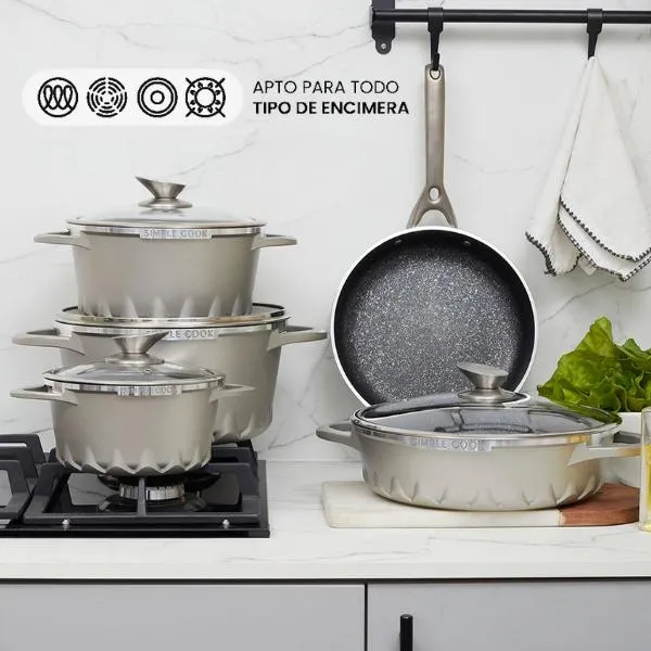 Batería Mont Blanc 9 pzs Simple Cook